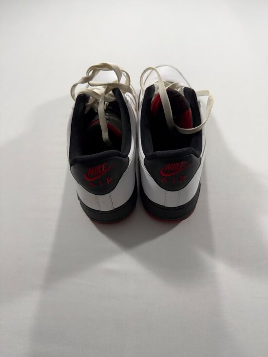Nike Air Force 1 ‘07 Low White, Black, Varsity Red Size 12